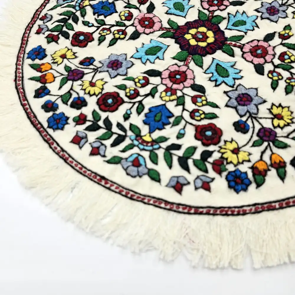 رومیزی پته دوزی گرد رومیزی پته دوزی گرد