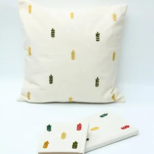 کاور کوسن سوزندوزی زرد-سبز