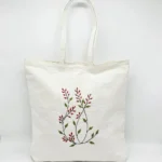 ساک پارچه‌ای زیپ‌دار طرح زرشک بزرگ