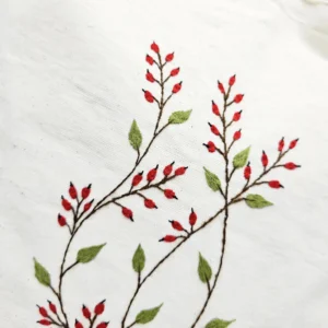 ساک پارچه‌ای زیپ‌دار طرح زرشک بزرگ